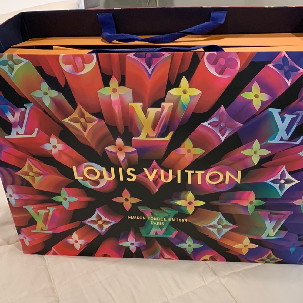 LOUIS VUITTON BAG BOX AND GIFT BAG